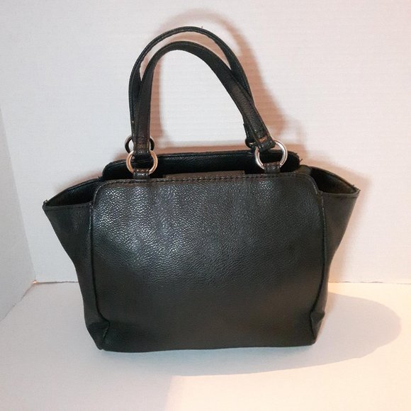 Nine West Crossbody Caviar Bag handbag Purse Black - Picture 3 of 10